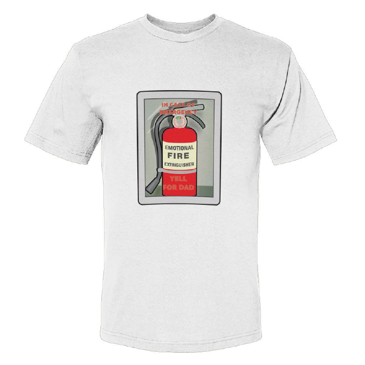 EMOTIONAL FIRE EXTINGUISHER | Printed Humor Tee