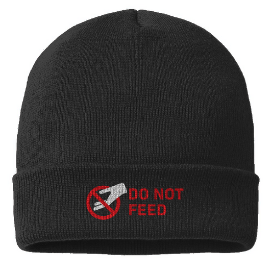 DO NOT FEED | Embroidered Beenie Cap