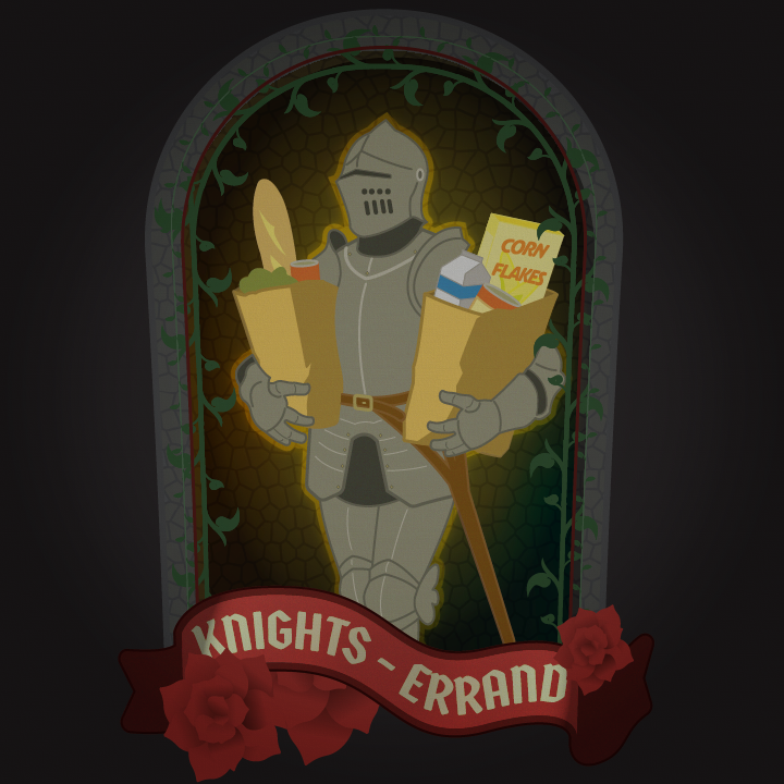 KNIGHTS-ERRAND | Printed Humor Tee