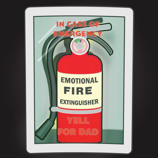 EMOTIONAL FIRE EXTINGUISHER | Printed Humor Tee